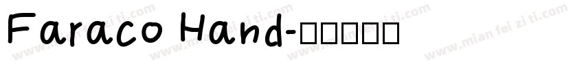 Faraco Hand字体转换